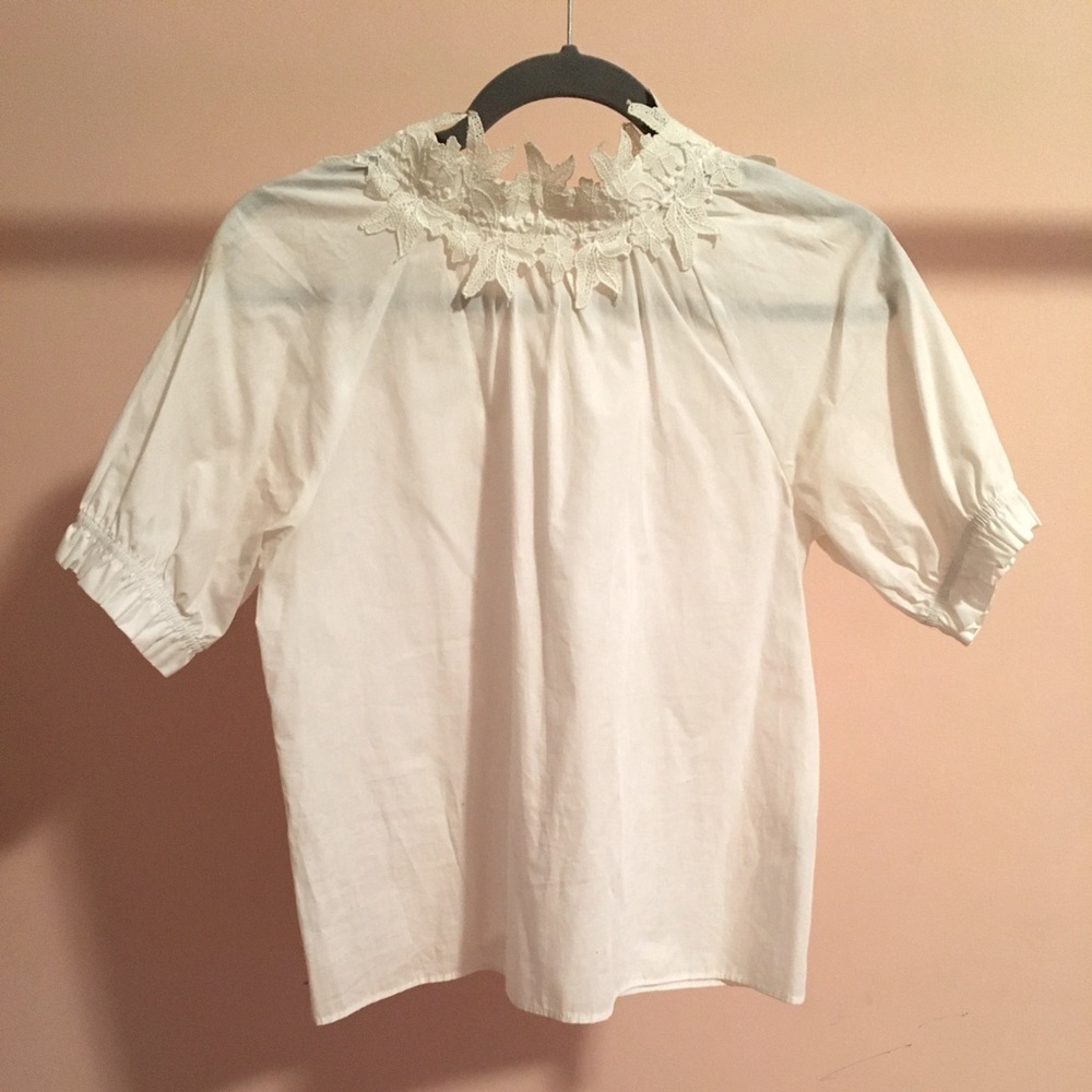 Lace Collar Shirt